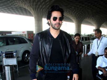 Varun Dhawan, Manushi Chhillar and Kunal Khemu snapped at the airport