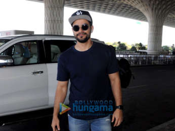 Varun Dhawan, Manushi Chhillar and Kunal Khemu snapped at the airport