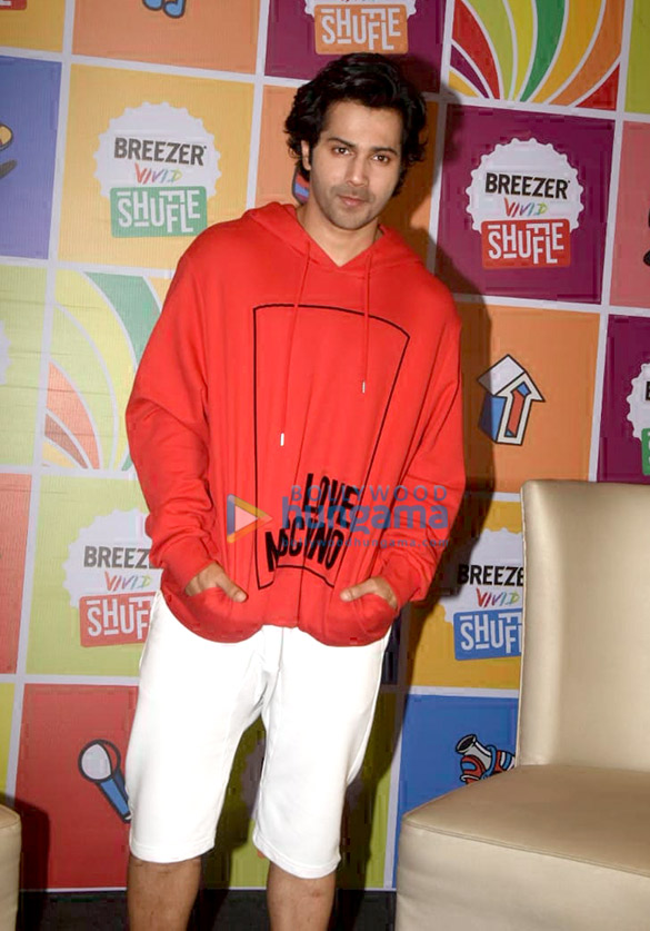 Varun Dhawan snapped attending the Breezer event