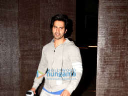Varun Dhawan snapped outside a gym in Juhu