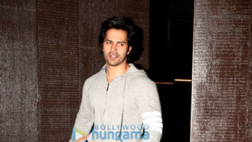 Varun Dhawan snapped outside a gym in Juhu