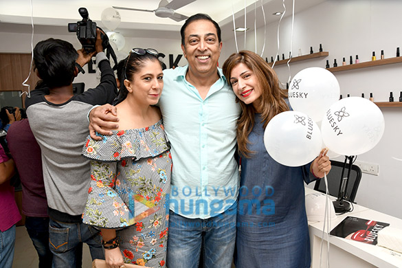 vindu dara singh and dina singh snapped at the launch of bluesky nail academy 3