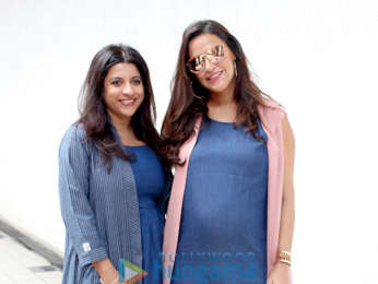 Zoya Akhtar and Neha Dhupia snapped on sets of the show No Filter Neha