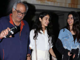 Janhvi Kapoor, Khushi Kapoor & others Spotted at Boney Kapoor Grand Birthday Bash