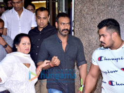 Ajay Devgn and Kajol snapped attending a chautha ceremony