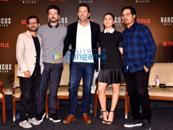 Alia Bhatt, Shaking Batra snapped during a session with Narcos Mexico stars Michael Pena and Diego Luna