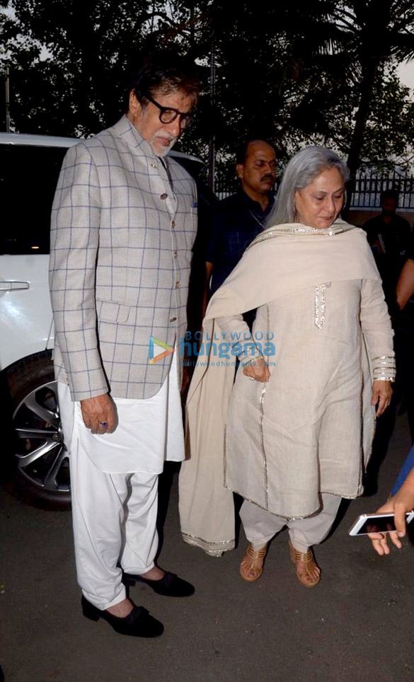 amitabh bachchan and jaya bachchan snapped at the launch of siddharth shanghvis new book the rabbit the squirrel at 9th edition of tata literature live 2