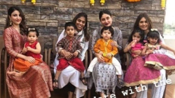 Cutiepies Taimur Ali Khan and Inaaya Kemmu are in festive mood with mommies Kareena Kapoor Khan and Soha Ali Khan (see pic)