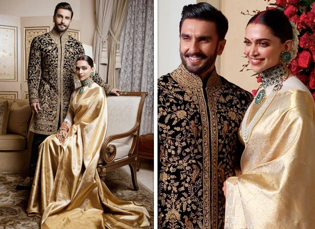 Deepika Padukone-Ranveer Singh reception: Styled by Sabyasachi, the couple  exudes royalty in Angadi Galleria sari and Rohit Bal sherwani