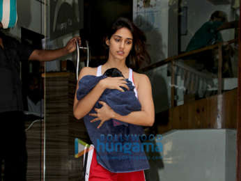 Disha Patani snapped with her pet in Bandra
