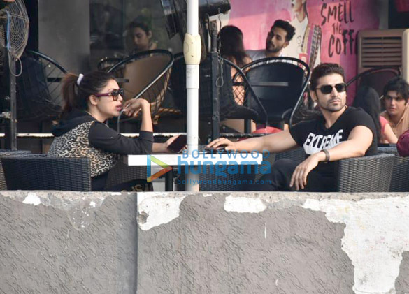 gurmeet choudhary and debina choudhary spotted at ccd bandra 4