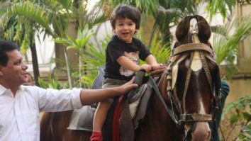 Jr. Nawab Taimur Ali Khan rides a pony displaying peak royal traits, gives us a CUTE ATTACK (see pics)