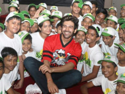 Kartik Aaryan spotted spending Children’s Day with kids from Smile Foundation at Smaaash