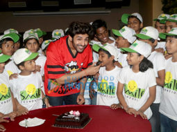 Kartik Aaryan snapped spending Children’s Day with kids from Smile Foundation at Smaaash