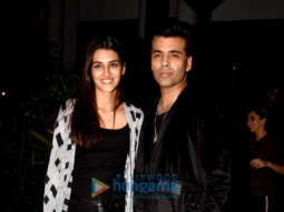 Kriti Sanon, Karan Johar and others spotted after dinner in Bandra