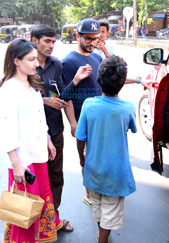 Kunal Khemu and Soha Ali Khan spotted at Bastian in Bandra