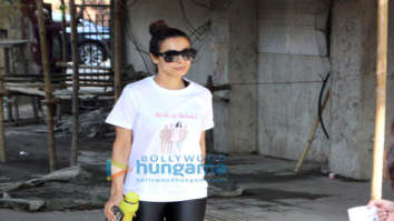 Malaika Arora spotted outside the gym in Bandra