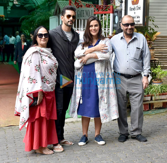 Neha Dhupia snapped after being discharged from hospital Neha Dhupia snapped after being discharged from hospital