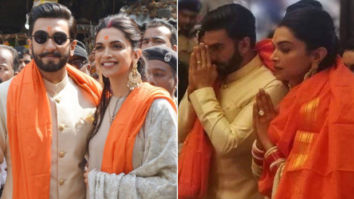 Newlyweds Deepika Padukone and Ranveer Singh are all smiles as they seek the blessings of the lord at Siddivinayak Temple