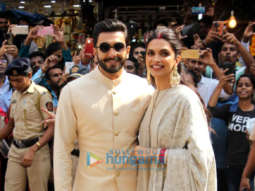 Ranveer Singh and Deepika Padukone seek blessings at the Siddhivinayak temple in Mumbai
