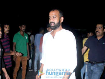Nikhil Dwivedi and Madhu Mantena snapped at Salman Khan's residence