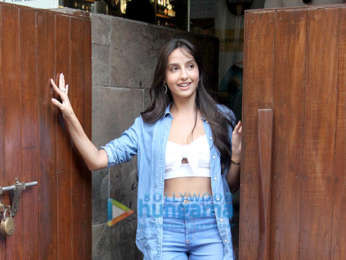 Nora Fatehi snapped at Indigo