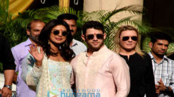 Priyanka Chopra, Nick Jonas snapped with Joe Jonas, Sophie Turner and others after Puja ceremony