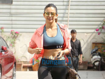 Rakul Preet Singh snapped at the gym