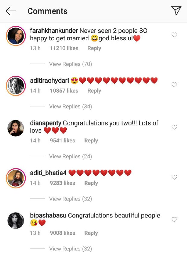 Ranveer Singh - Deepika Padukone share first pictures from their wedding, Anushka Sharma, Sonam Kapoor, Karan Johar shower them with love Ranveer Singh - Deepika Padukone share first pictures from their wedding, Anushka Sharma, Sonam Kapoor, Karan Johar shower them with love