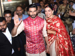 Ranveer Singh & Deepika Padukone are back in Mumbai along with their families