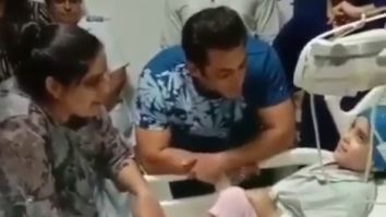 Salman Khan pays a visit to a child suffering from cancer