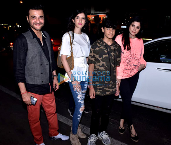 Sanjay Kapoor snapped with his family at Soho House in Juhu