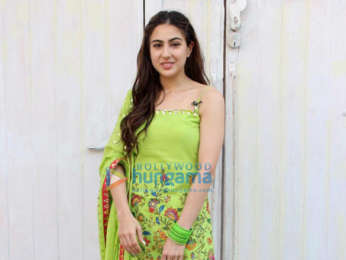 Sara Ali Khan and Sushant Singh Rajput spotted in Mehboob Studios for Kedarnath promotions