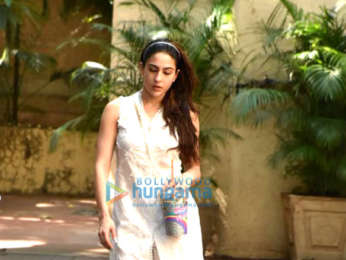 Sara Ali Khan snapped outside the gym