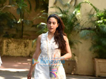 Sara Ali Khan snapped outside the gym