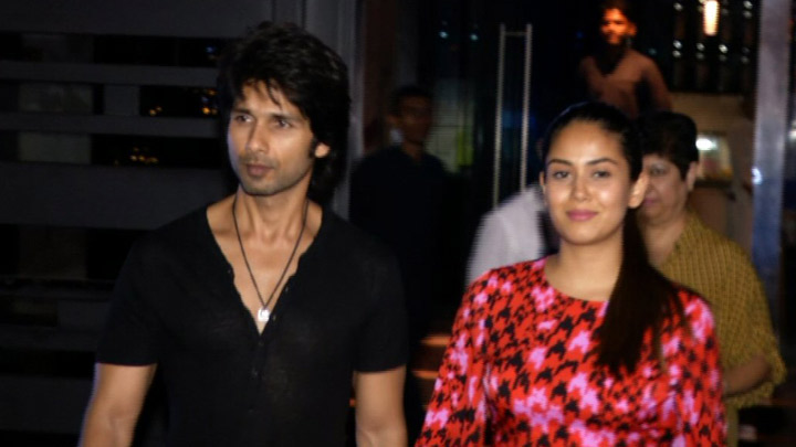 Shahid Kapoor with wife Meera spotted at Bandra BKC