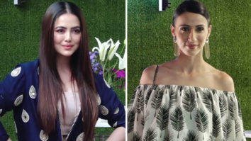 Shibani Dandekar & Sana Khan at the launch of Payal Singhal’s new collection