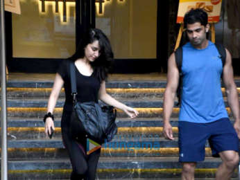 Shraddha Kapoor snapped at the gym in Juhu