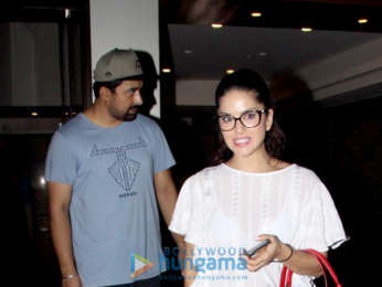 Sunny Leone, Rannvijay Singh spotted at Soha Ali Khan's residence