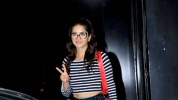 Sunny Leone spotted at Tip and Toe salon in Bandra