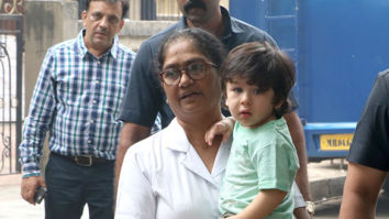 Taimur Ali Khan accompanies Kareena Kapoor Khan for an ad shoot