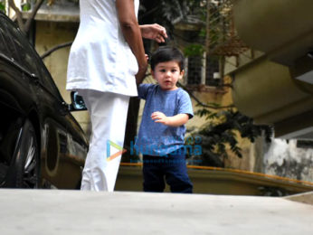 Taimur Ali Khan spotted at a playschool in Bandra