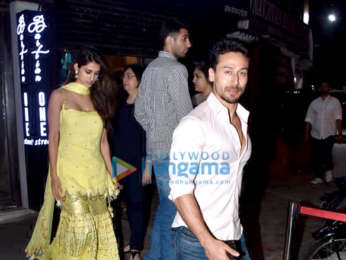 Tiger Shroff, Disha Patani and Athiya Shetty spotted at Bastian in Bandra