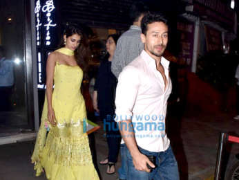 Tiger Shroff, Disha Patani and Athiya Shetty spotted at Bastian in Bandra