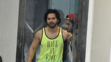 Varun Dhawan spotted at the gym in Bandra