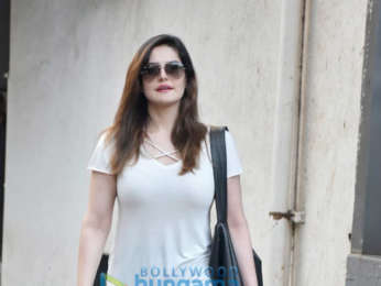 Zareen Khan snapped at a clinic