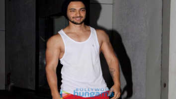 Aayush Sharma spotted outside the gym