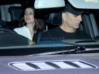 Akshay Kumar with Twinkle and Aarav Kumar at Soho House, Juhu