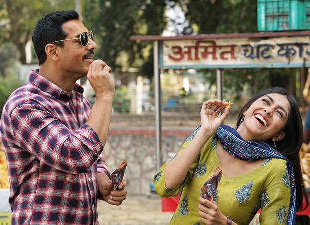BATLA HOUSE: John Abraham and Mrunal Thakur caught in a candid moment in this new photo