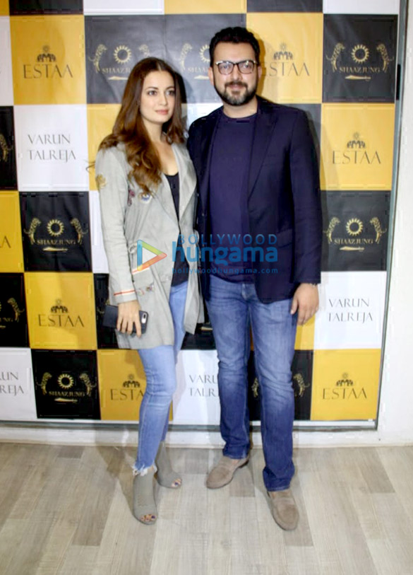 dia mirza and sahil sangha snapped at light and shadow event 1